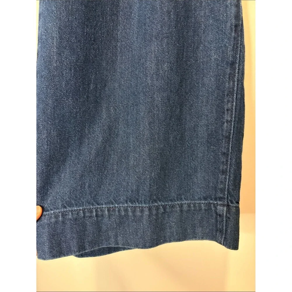 Ann Taylor Factory Wide Leg High Rise Pant 100% Cotton Soft Casual Size 14